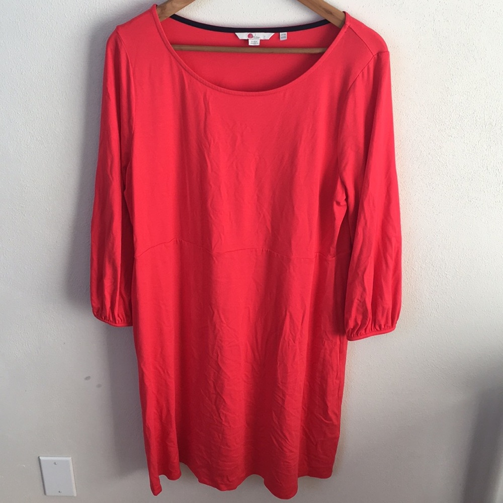 Boden Coral Casual Jersey Dress